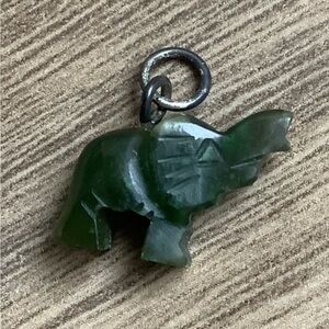 new vintage Jade elephant charm pendant